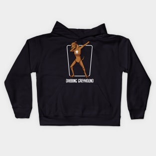 Sighthound - Dabbing Dab Funny Greyhound Dog Lover Kids Hoodie